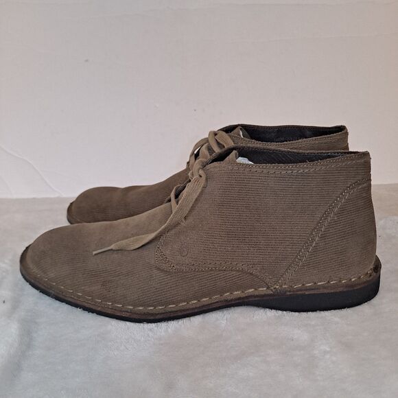 John Varvatos U.S.A. Corduroy Chukka Boots Mens 11.5M Tan Desert - Picture 2 of 13